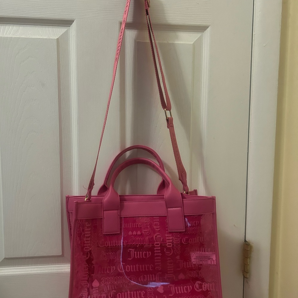 Juicy Couture Transparent Pink Tote